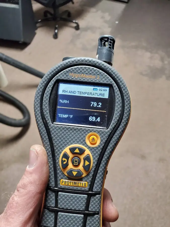Moisture meter humidity assessment for Mold Remediation & Removal in Eudora
